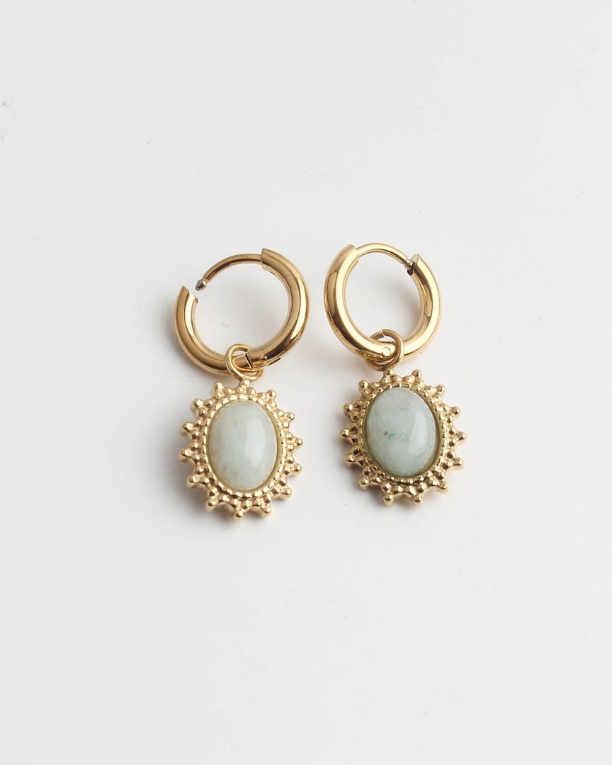 Jolie Earrings Natural Stone