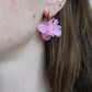Gold Flower Hoop Earrings