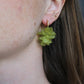 Gold Flower Hoop Earrings
