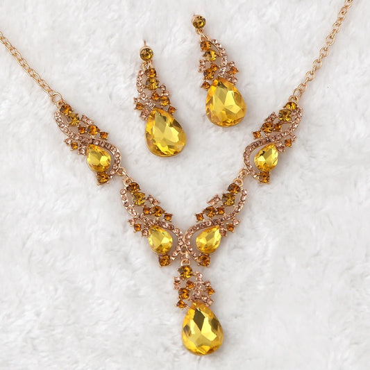 Lavish Yellow Teardrop Set