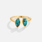 Luxe Emerald Adjustable Wrap Ring