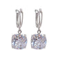 White Gold Zirconia Drop Earrings
