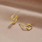 Crystal Gold Earrings