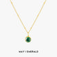 Luminous Circle Gemstone Necklace