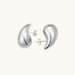 Lustrous Teardrop Stud Earrings
