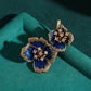 Midnight Sapphire Bloom Brooch