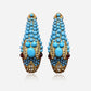 Nile Serpent Turquoise Earrings