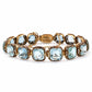 Azure Wave Gold Bracelet