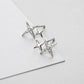 Gold Zirconia Star Earrings