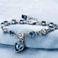 Ocean Heart Glow White Gold Bracelet