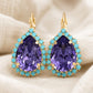 Vintage Crystal Teardrop Earrings