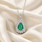 Emerald Horizon Pendant Necklace