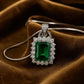 Emerald Lumière White Gold Necklace