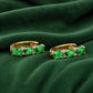 Emerald Silhouette Drop Earrings