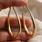 Regal Gold Hoop Earrings