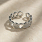 Verona Link Chain Adjustable Ring