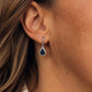 Blue Crystal Studded Drop Earring