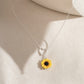 Radiant Heart Sunflower Necklace