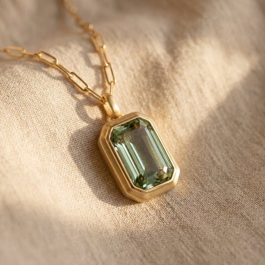 Sarina Elowen Emerald Necklace