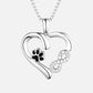 Infinity Charm Paw Heart Necklace