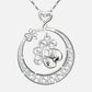 Paw Print Cubic Zirconia Necklace
