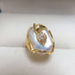 Pearl Luster Adjustable Ring