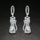 Cats Sterling Silver White Zirconium Set