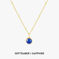 Luminous Circle Gemstone Necklace