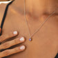 Luminous Circle Gemstone Necklace