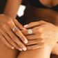 Twin Glow Stackable Ring Duo