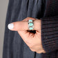 Three Stone Turquoise Ring