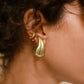 Lustrous Teardrop Stud Earrings
