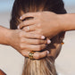 Dewdrop Five Pearl Statement Ring